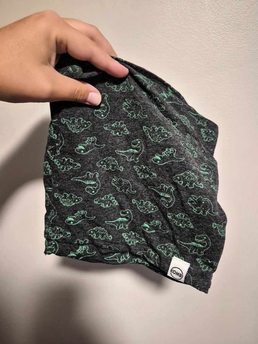 Kombi Infant/toddler The Scarf Green Dino Print Scarf Neck Warmer